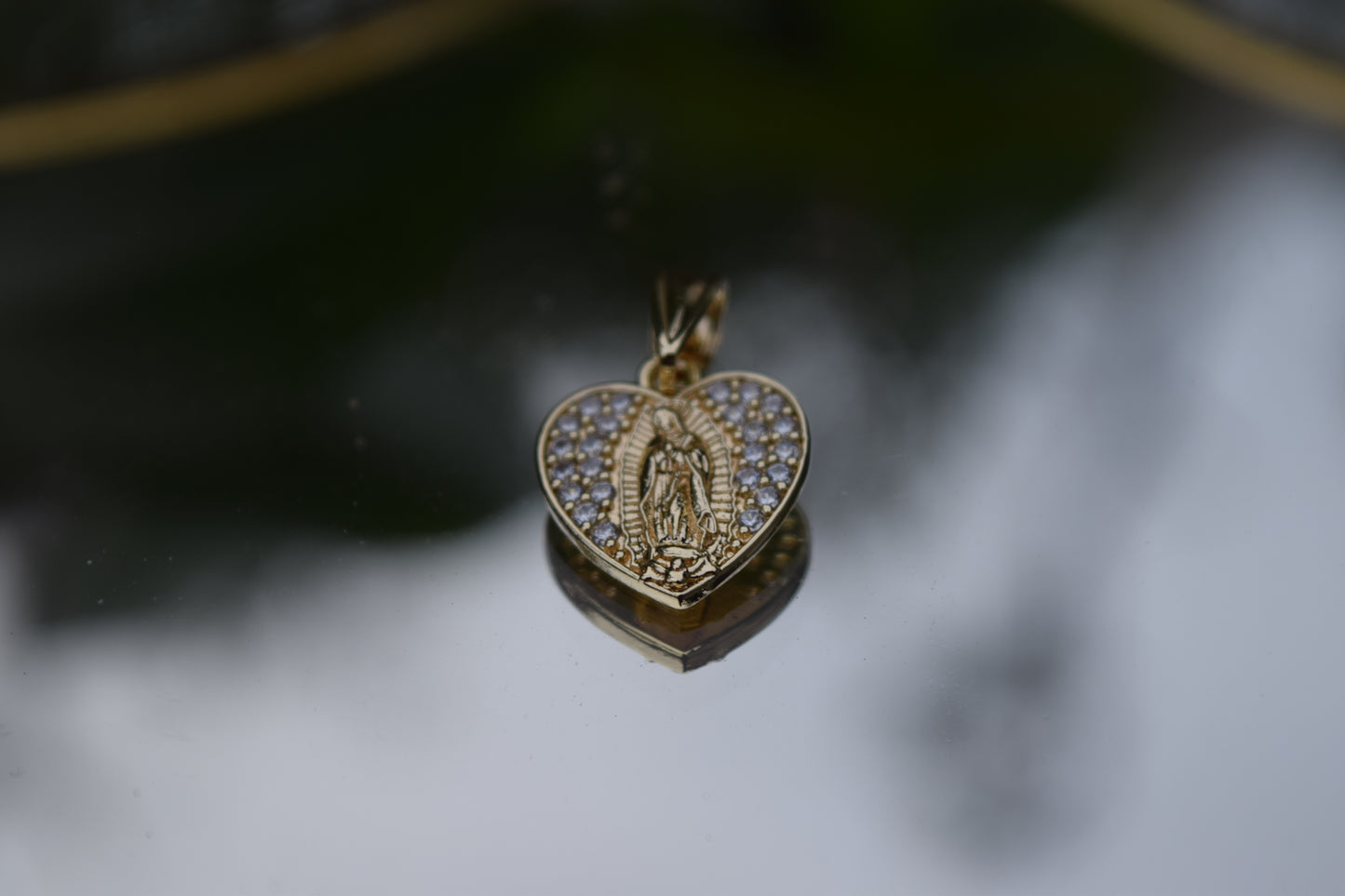 Virgencita Pendant heart